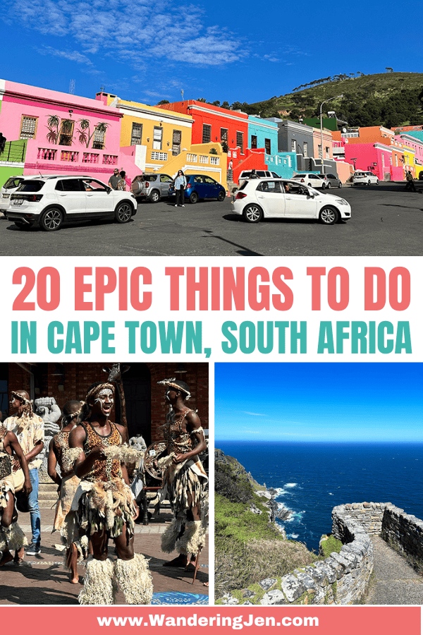 20 epic things to do in Cape Town, South Africa. Fun activities and adventures to add to your list when visiting Cape Town. Things to see, places to eat, excursions. Cape Town. South Africa. Bucket list. What to do. 