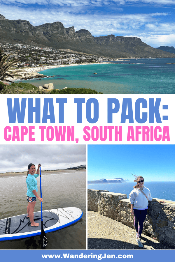 PAcking list for Capetown, South Africa. What to bring when visiting South Africa. Packing guide. 