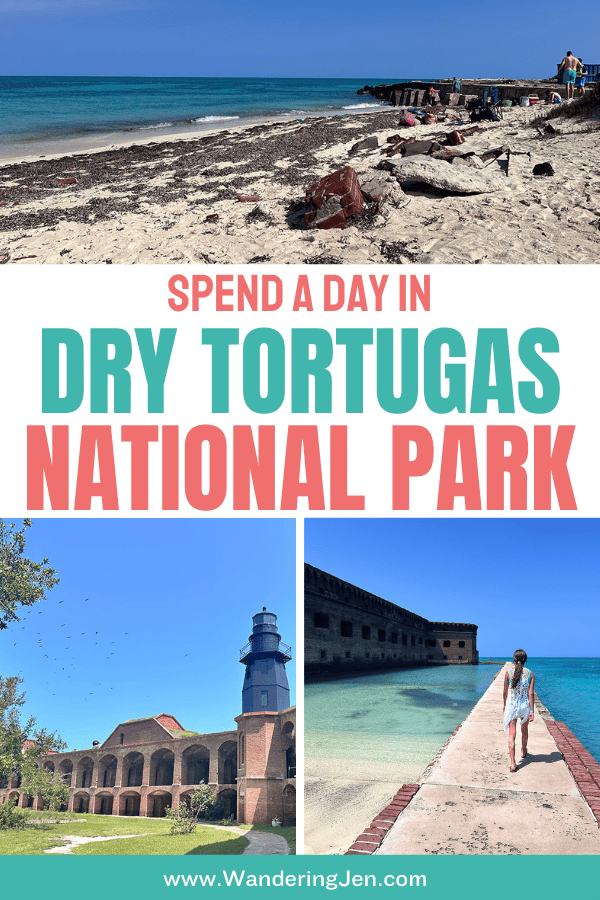 Spend a day in Dry Tortugas National Park, Key West, Florida. See Fort Jefferson, take the ferry, go snorkeling, everything you need to know about visiting Dry Tortugas, a unique National Park in Key West! Dry Tortugas National Park | Visit Florida | Travel Florida | National Park Travel

