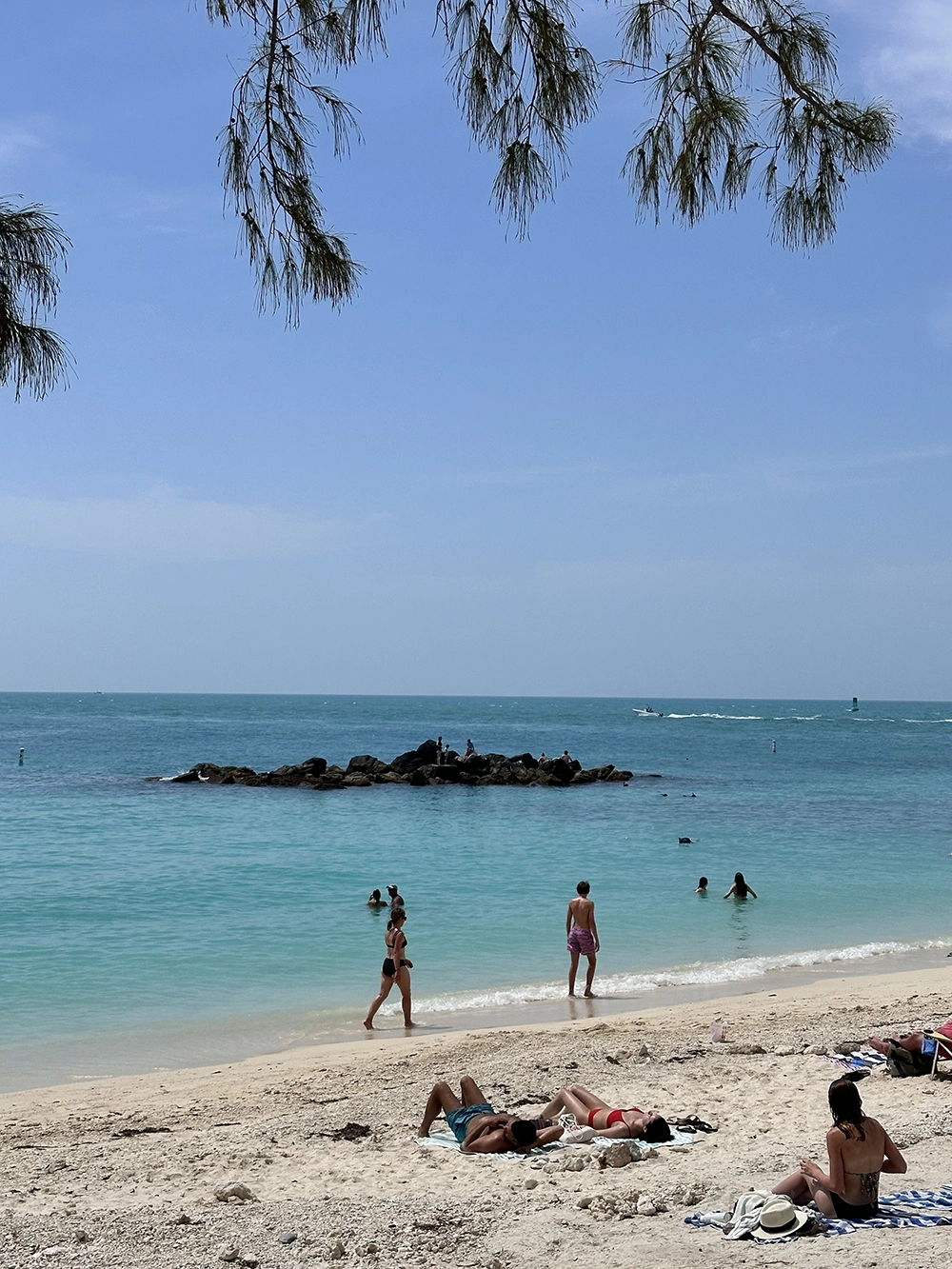 Key West Beach day. Fort Zachary Taylor. 