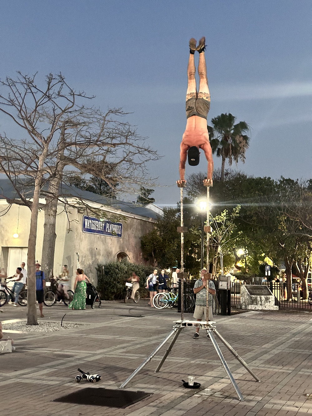 Mallory square performer