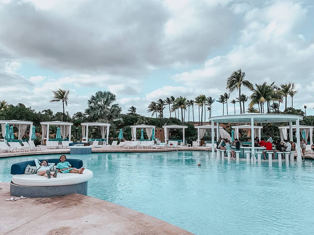 The pool at the Coral Tower at Atlantis