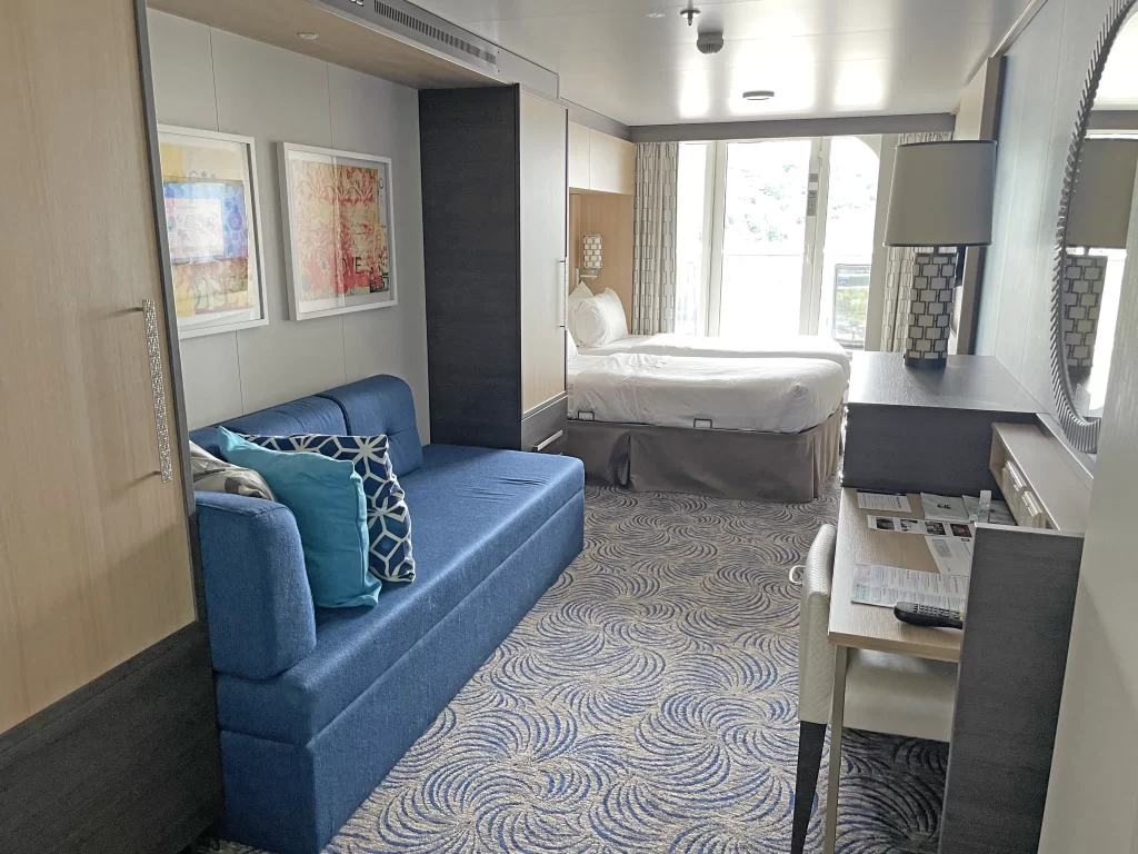 Alaskan cruise balcony room