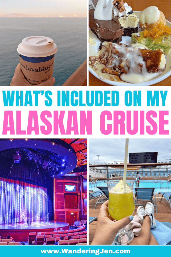 What is included on my Alaskan cruise? What food is included on a cruise? 
What are some extra costs on an Alaskan Cruise