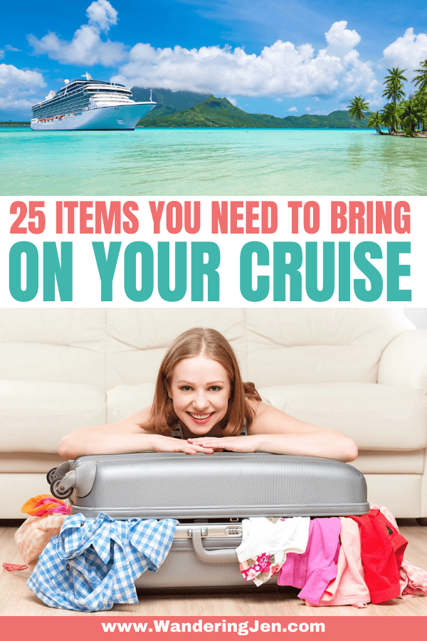 25 must-pack items for any cruise. If you are going on a cruise, you need to bring these 25 items.