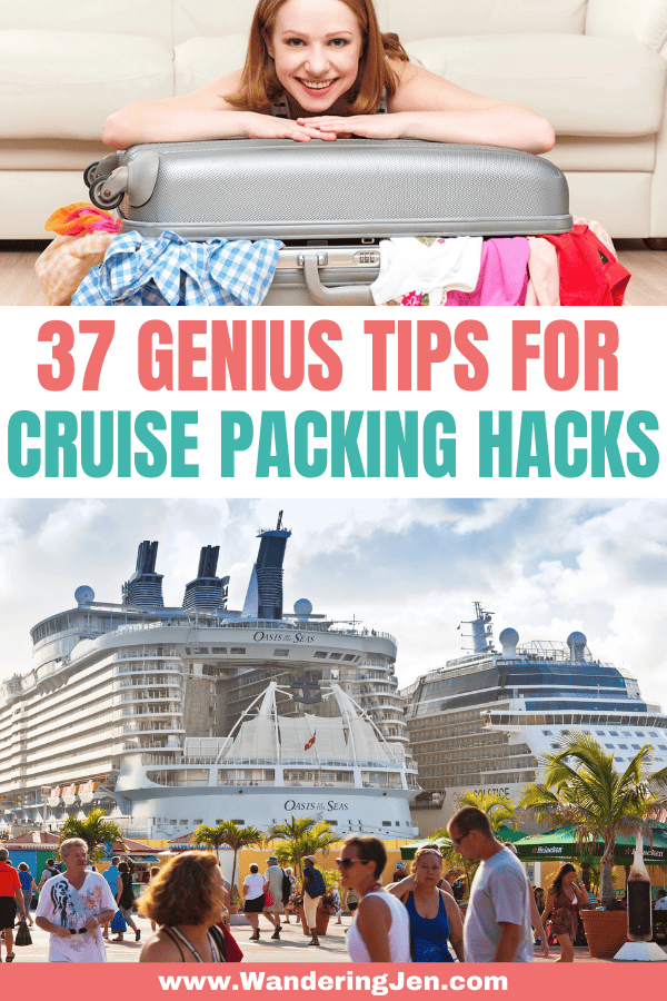 37 Genius Tips for Cruise Packing Hacks. What to bring on your cruise. Items you need for a cruise.