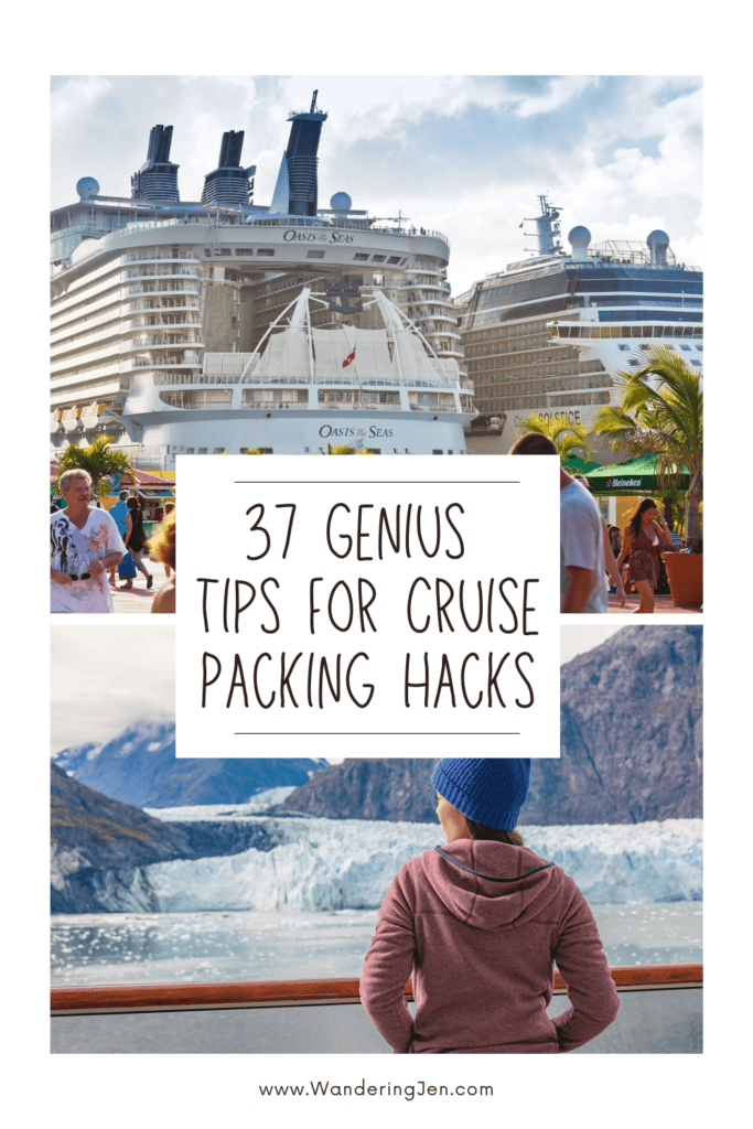 37 Genius Tips for Cruise Packing Hacks. What to bring on your cruise. Items you need for a cruise. 