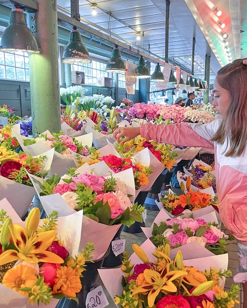 Pikes place flower market