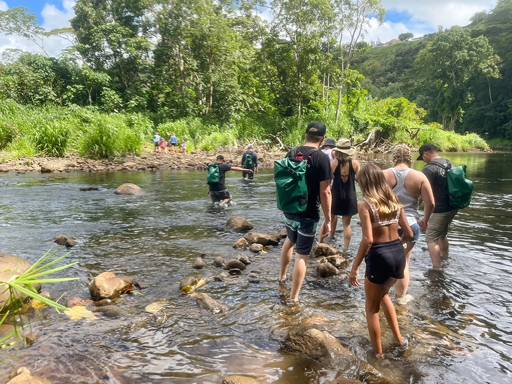 Walking to the Secret Falls