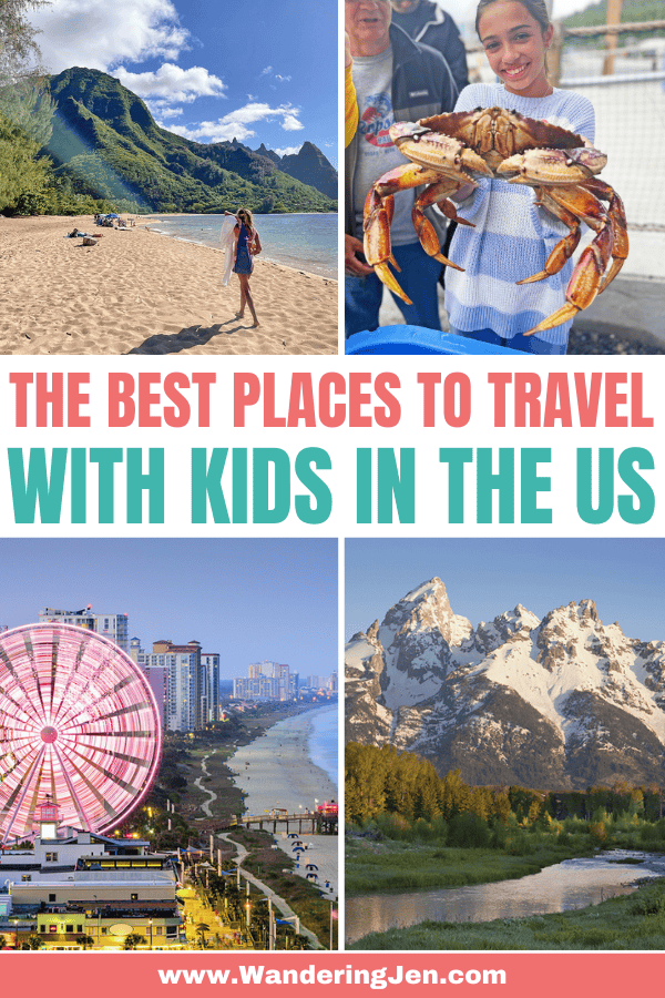 Travel with Kids in the US. Best places to travel with kids in the US. Where to go for your next family vacation