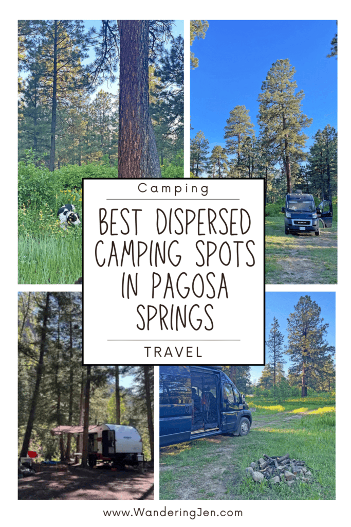 the best dispersed camping spots in Pagosa Springs, colorado