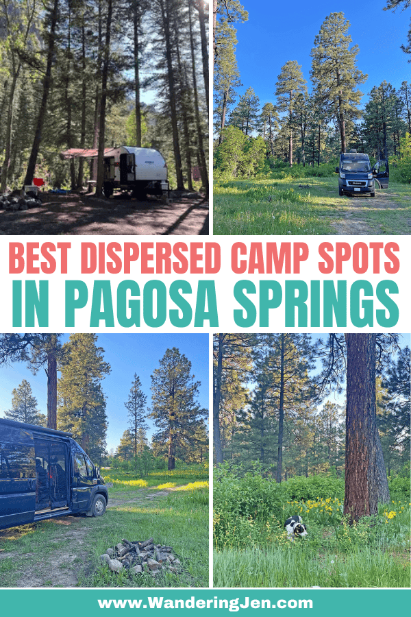 the best dispersed camping spots in Pagosa Springs, colorado 