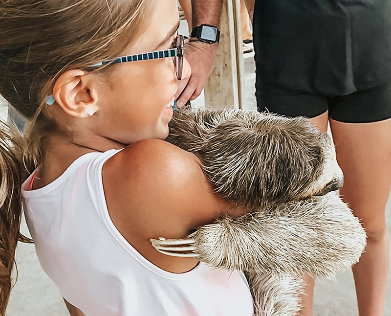 Roatan, Honduras. Hold a sloth.